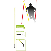 Accessoire foot Lot de 10 piquets de slalom avec articulation flexible et pointe démontable Tremblay