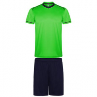 Maillot de football Jeu de 10 maillots + 10 shorts vert-marine + 1 tenue gardien