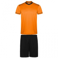 Maillot de football Jeu de 10  maillots + 10 shorts orange-noir + 1 tenue gardien