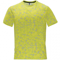 Tee-shirt homme Tee-shirt technique Roly jaune fluo personnalisable