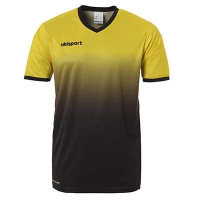 Maillot de football Division jaune/noir Uhlsport