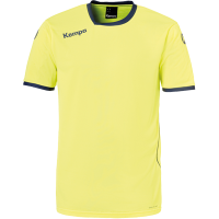 Maillot de handball Curve jaune citron (fluo)/bleu profond Kempa