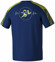 Maillot de football T-shirt Evo Star Erima Homme Marine/Lime avec logo coeur + dos