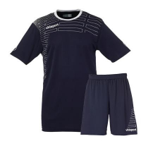 Maillot de football SPECIAL FEMME ! Kit maillot + short Match bleu marine/blanc Uhlsport