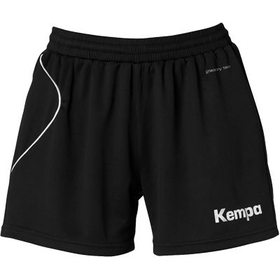 COUPE FEMME ! Short de handball Curve noir/blanc Kempa