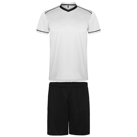 Maillot de football Jeu de 10 maillots + 10 shorts blanc-noir + 1 tenue gardien
