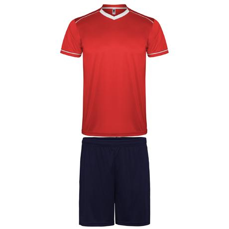 Maillot de football Jeu de 10 maillots + 10 shorts rouge-marine + 1 tenue gardien