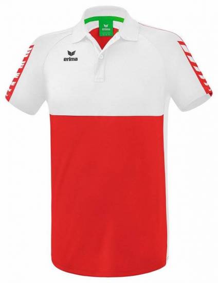 Polo homme Polo Erima six wings rouge-blanc